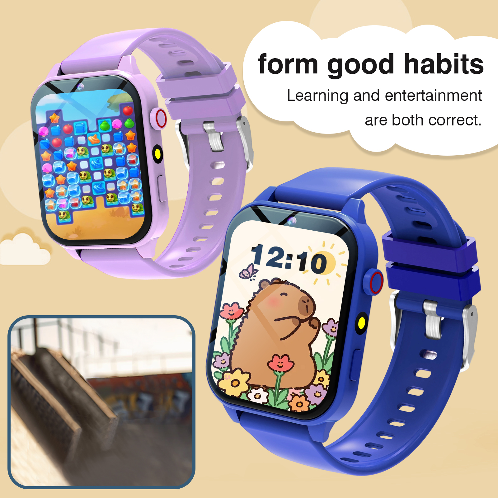 Smartwatch Watches For Girls - Kids′s Smart Watch 18 Games Camera