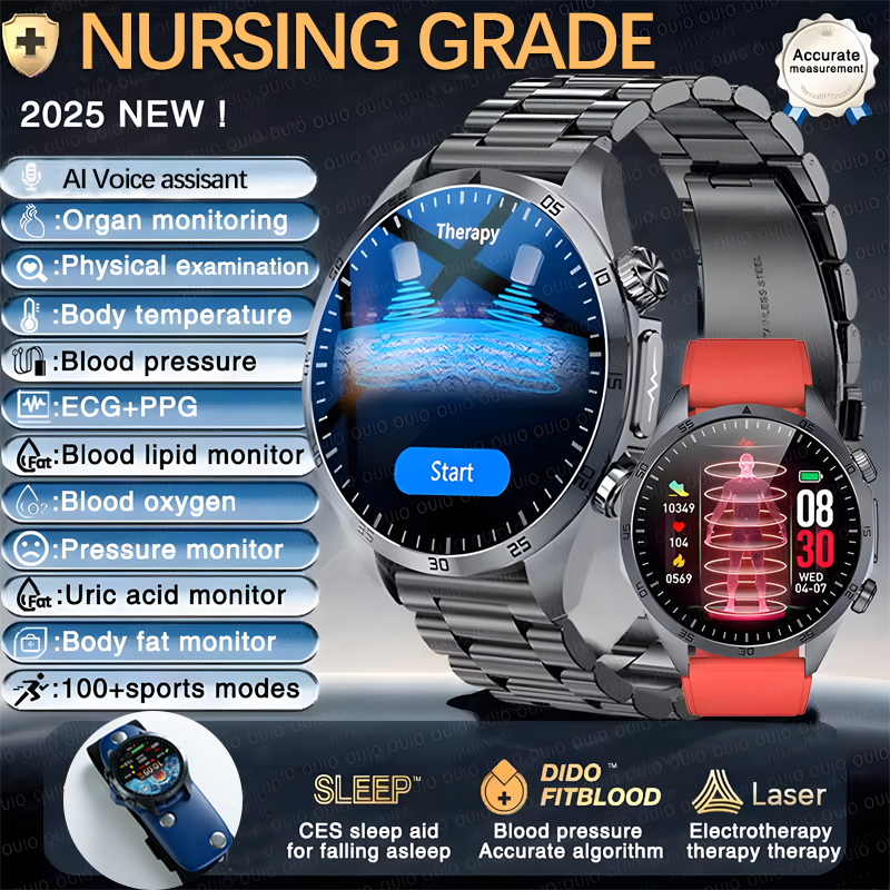 Smartwatch Online Watches For Men - 2025 New Pulse Therapy Blood pressure