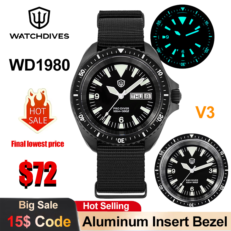 Watchdives WD1980 V3 Quartz Wa – обзор и цена Smartwatch Vintage Watches For Men