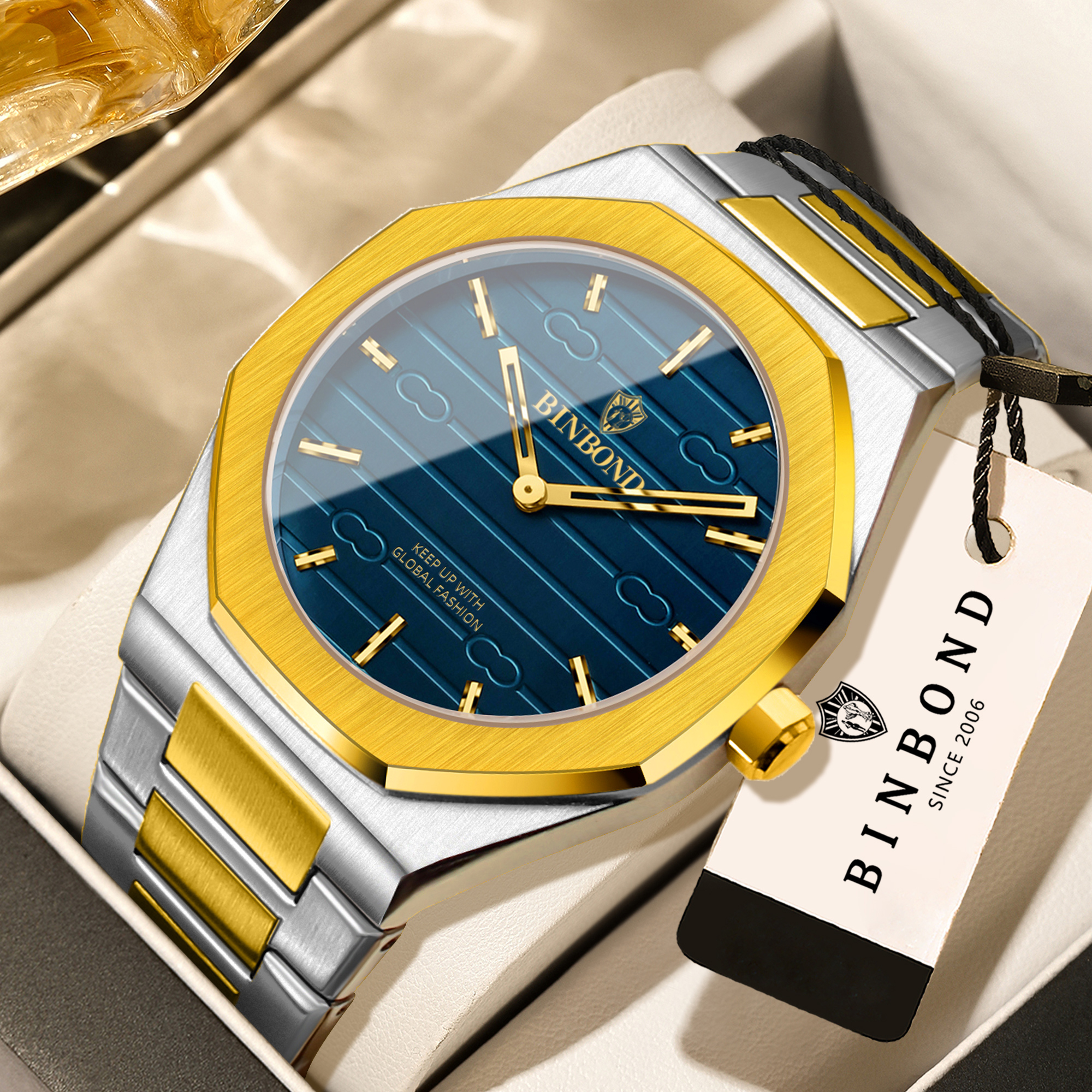 BINBOND Luxury vintage quartz  – обзор и цена Smartwatch Vintage Watches For Men