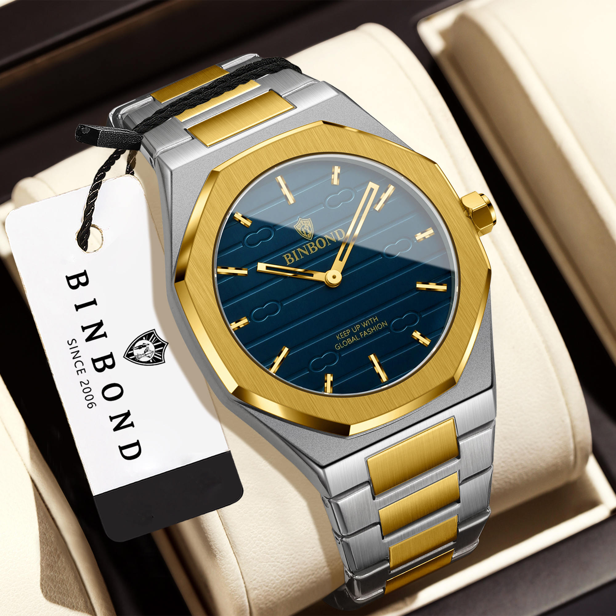 BINBOND Luxury vintage quartz  – обзор и цена Smartwatch Vintage Watches For Men