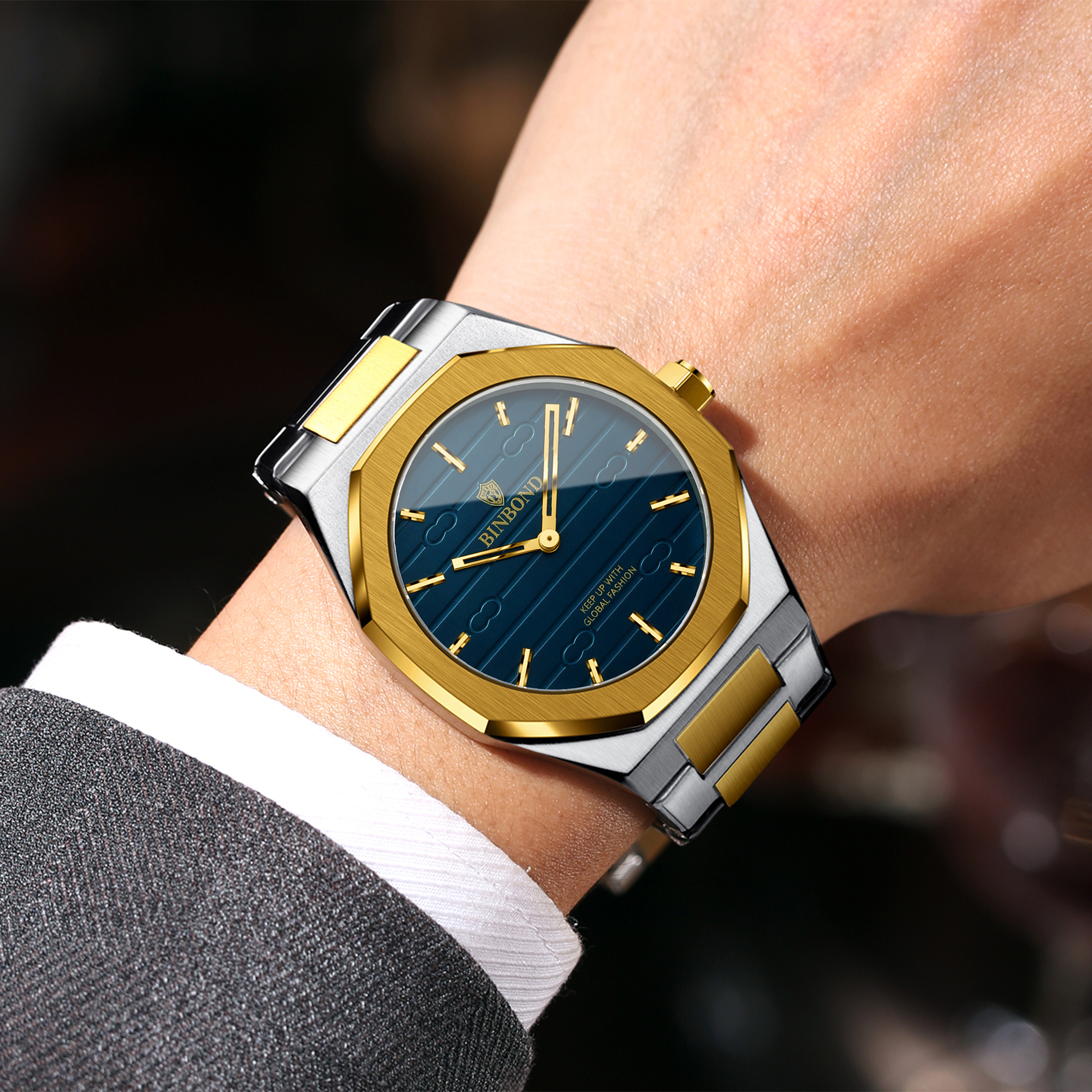 BINBOND Luxury vintage quartz  – обзор и цена Smartwatch Vintage Watches For Men