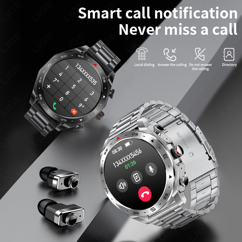 LIGE TWS Earbuds Bluetooth Hea – обзор и цена Smartwatch Noise Watches For Women