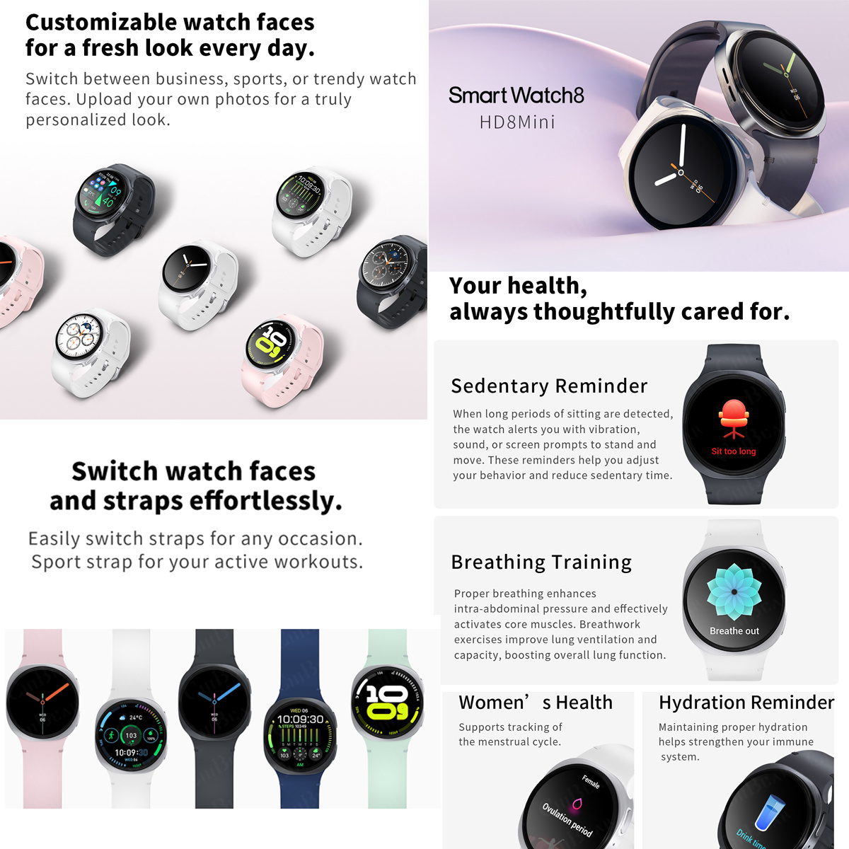 2026 hot Watch Wireless Earpho – обзор и цена Smartwatch Health Watches For Women
