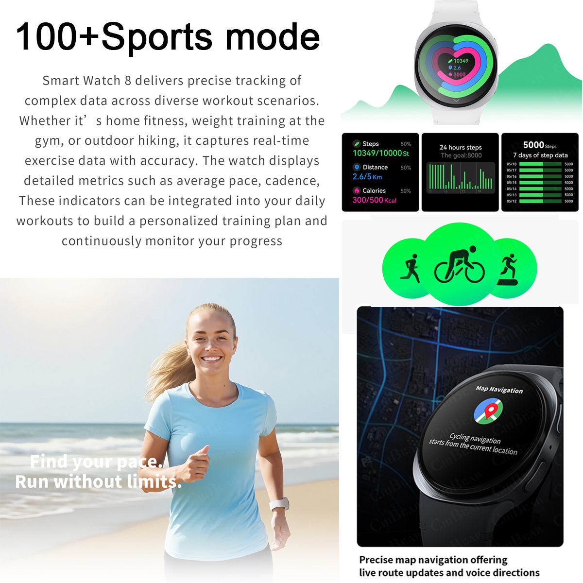 2026 hot Watch Wireless Earpho – обзор и цена Smartwatch Health Watches For Women