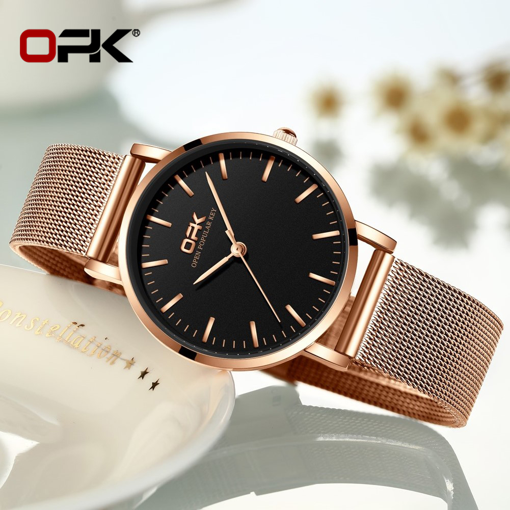 OPK 8101 Womens Watch Simple Q – обзор и цена Mesh Stainless Strap