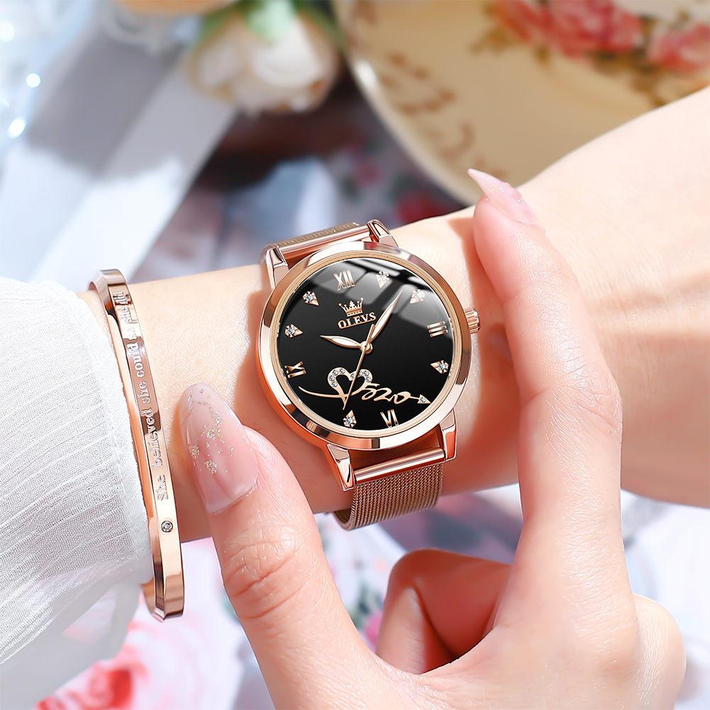 OLEVS 5530 Women's Watches Ele – обзор и цена Mesh Stainless Strap