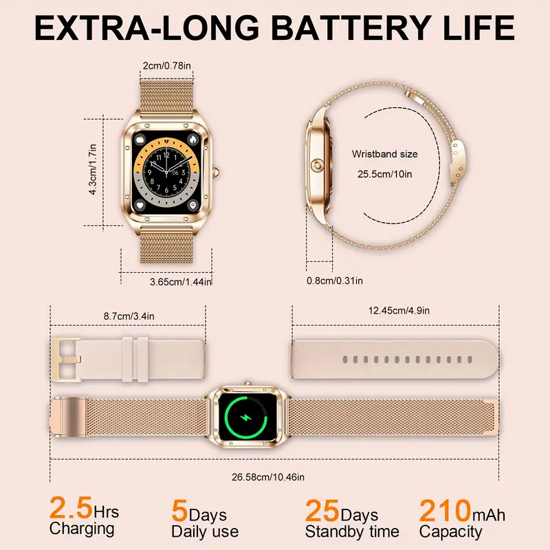 1.57inch Women's Smart Watch W – обзор и цена Smartwatch Watches That Connect To Iphone