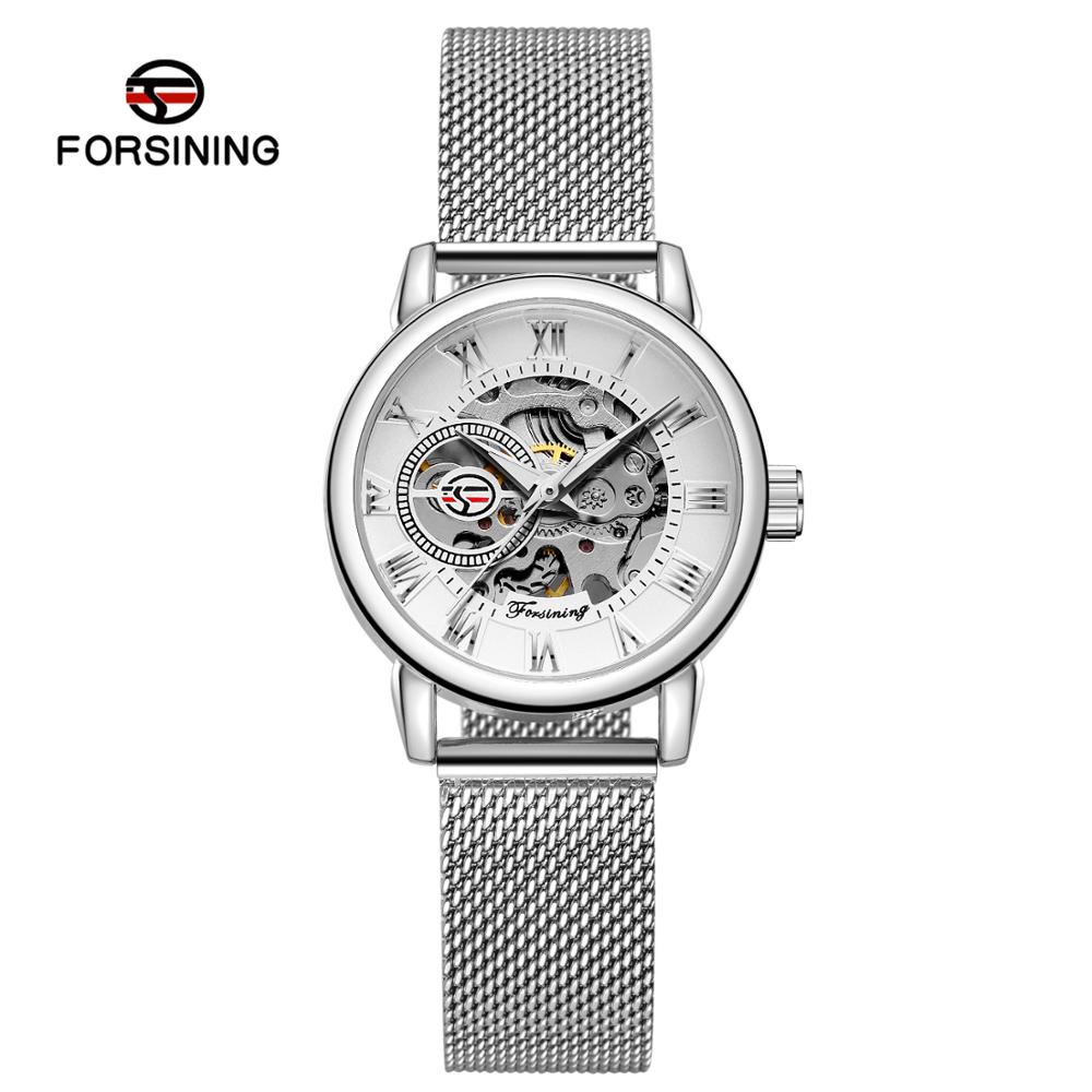 Reloj Mujer FORSINING Fashion  – обзор и цена Mesh Stainless Strap