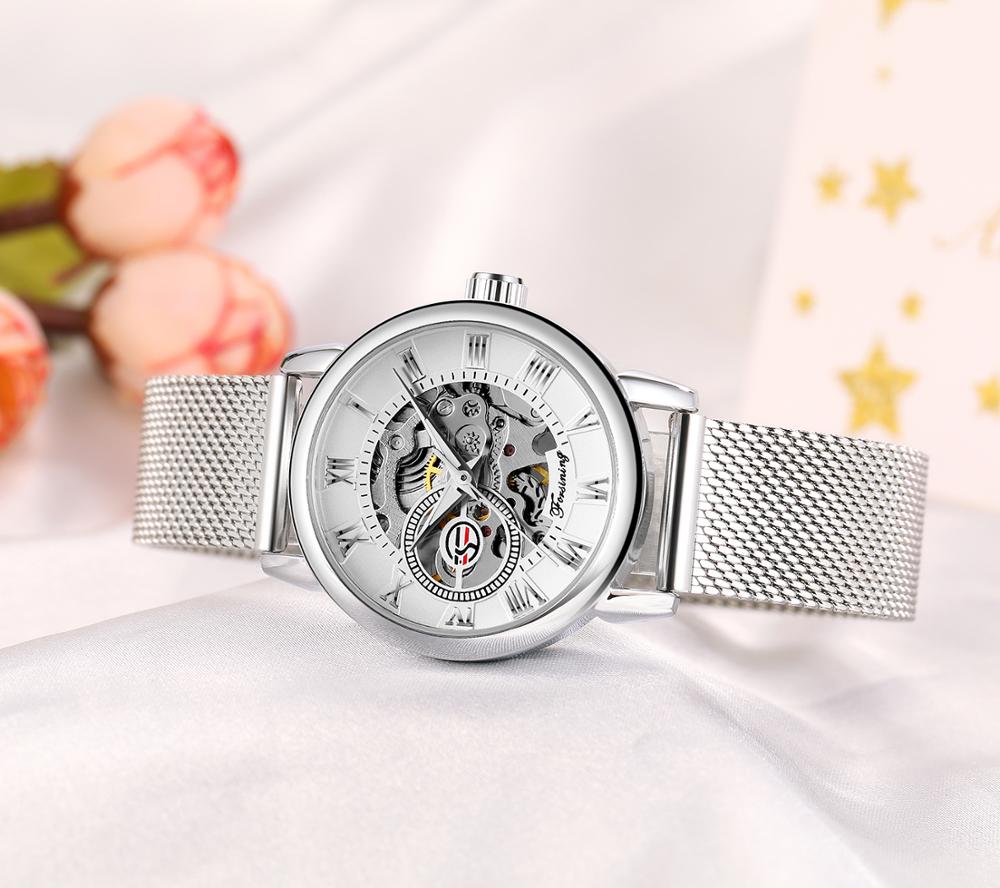 Reloj Mujer FORSINING Fashion  – обзор и цена Mesh Stainless Strap