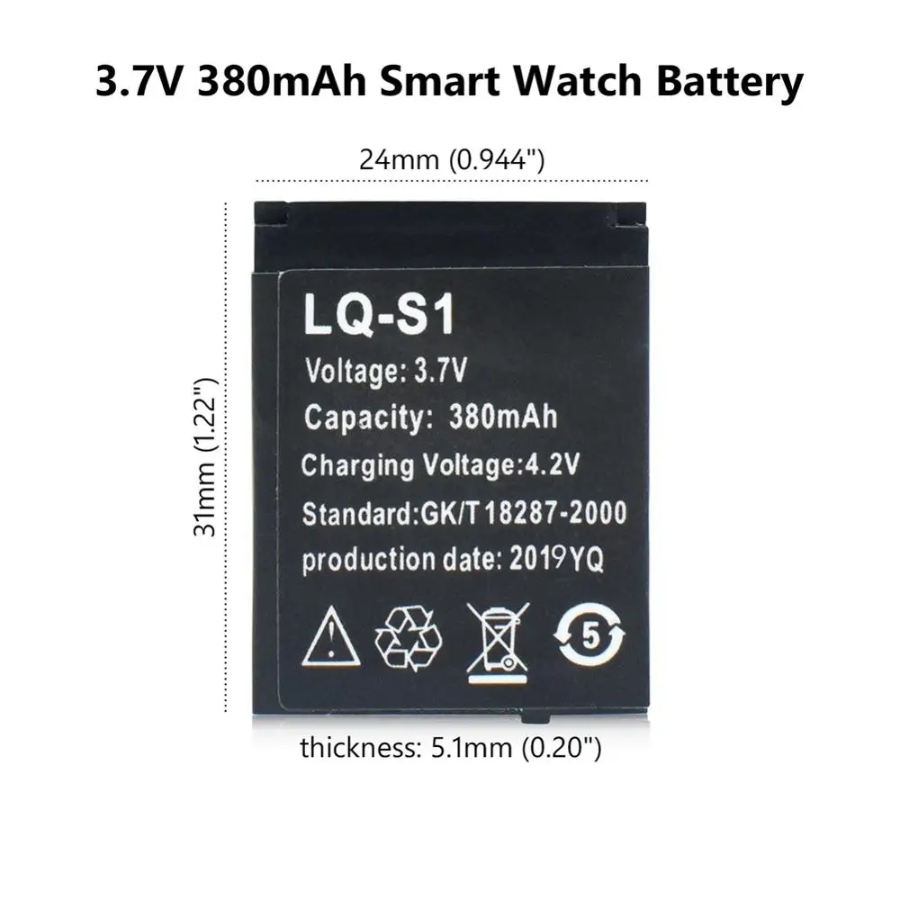 LQ-S1 3.7V 380mAh Smartwatch B – обзор и цена Watch V8