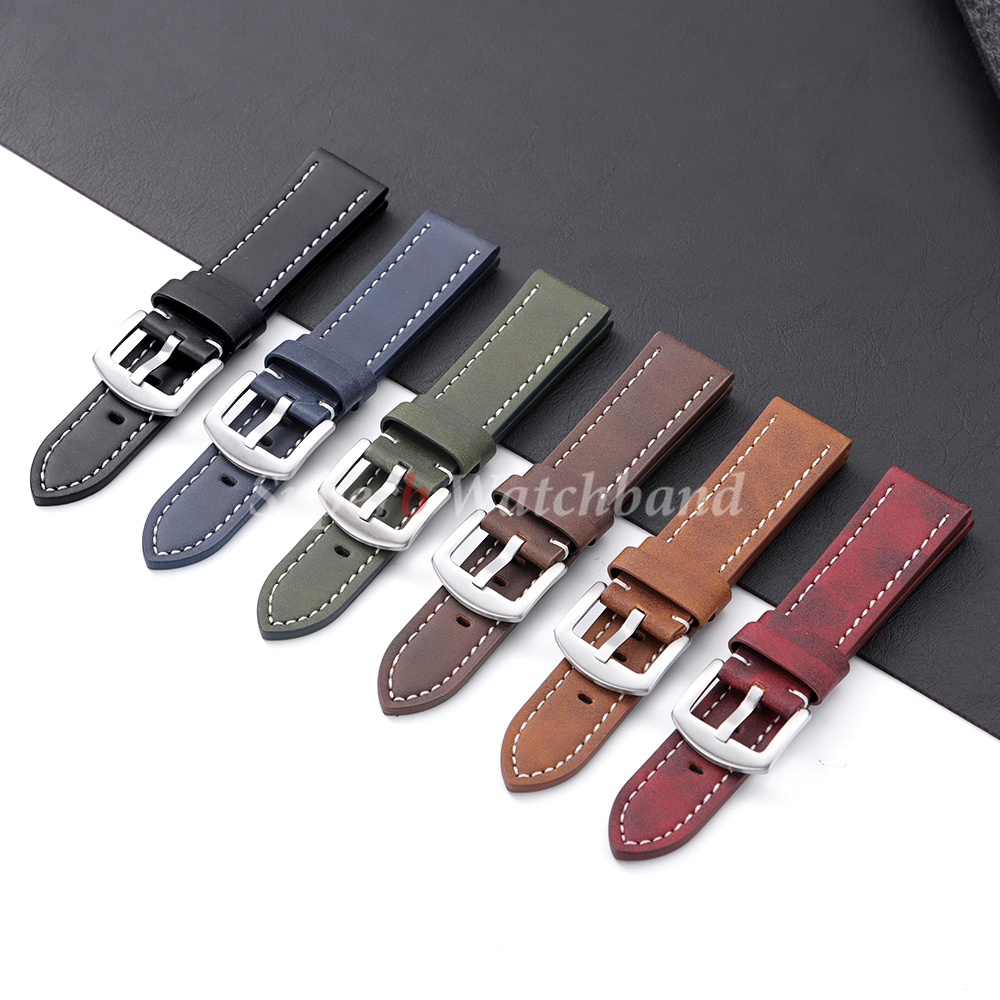 20mm 22mm PU Matte Leather Wat – обзор и цена Smartwatch Vintage Watches For Men