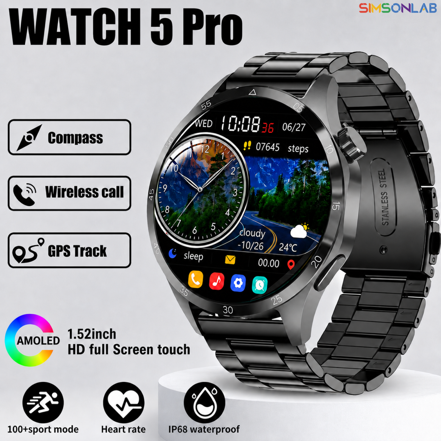 2026 New Smart Watch Men AMOLE – обзор и цена Smartwatch Online Watches For Men