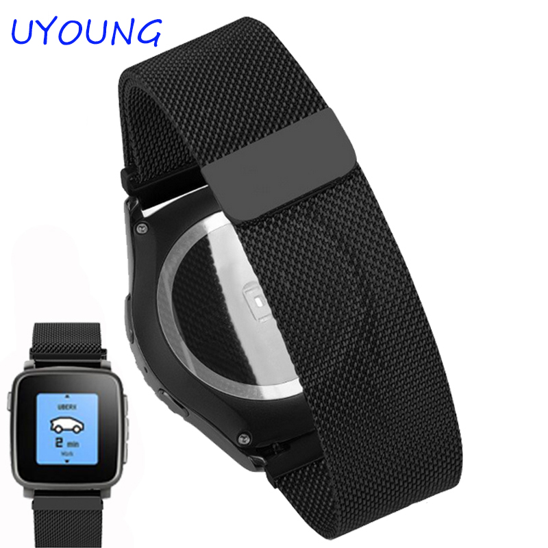 22mm Milanese Loop Strap For P – обзор и цена Smartwatch Pebble Watches
