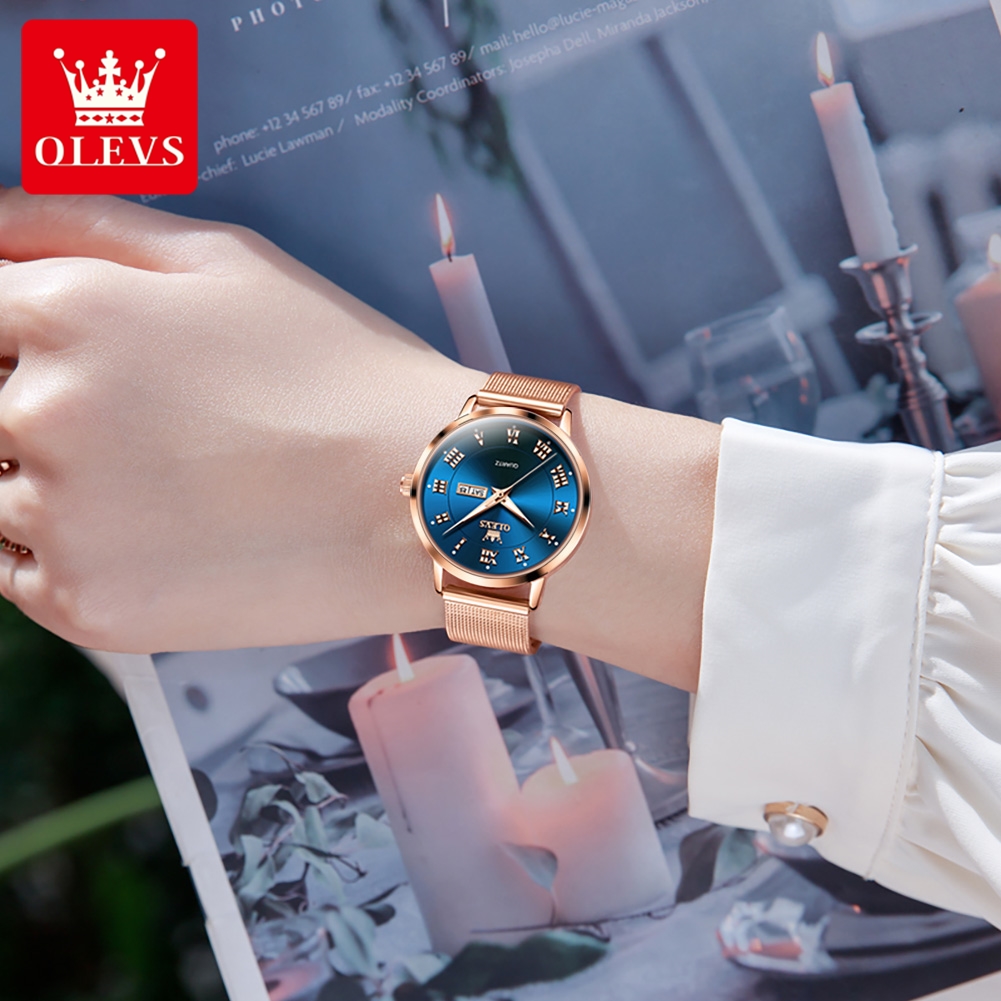 OLEVS 2920 Elegant Original Wo – обзор и цена Mesh Stainless Strap