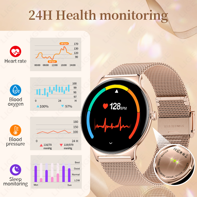 LIGE New Ultra Thin Smart Watc – обзор и цена Smartwatch Health Watches For Women