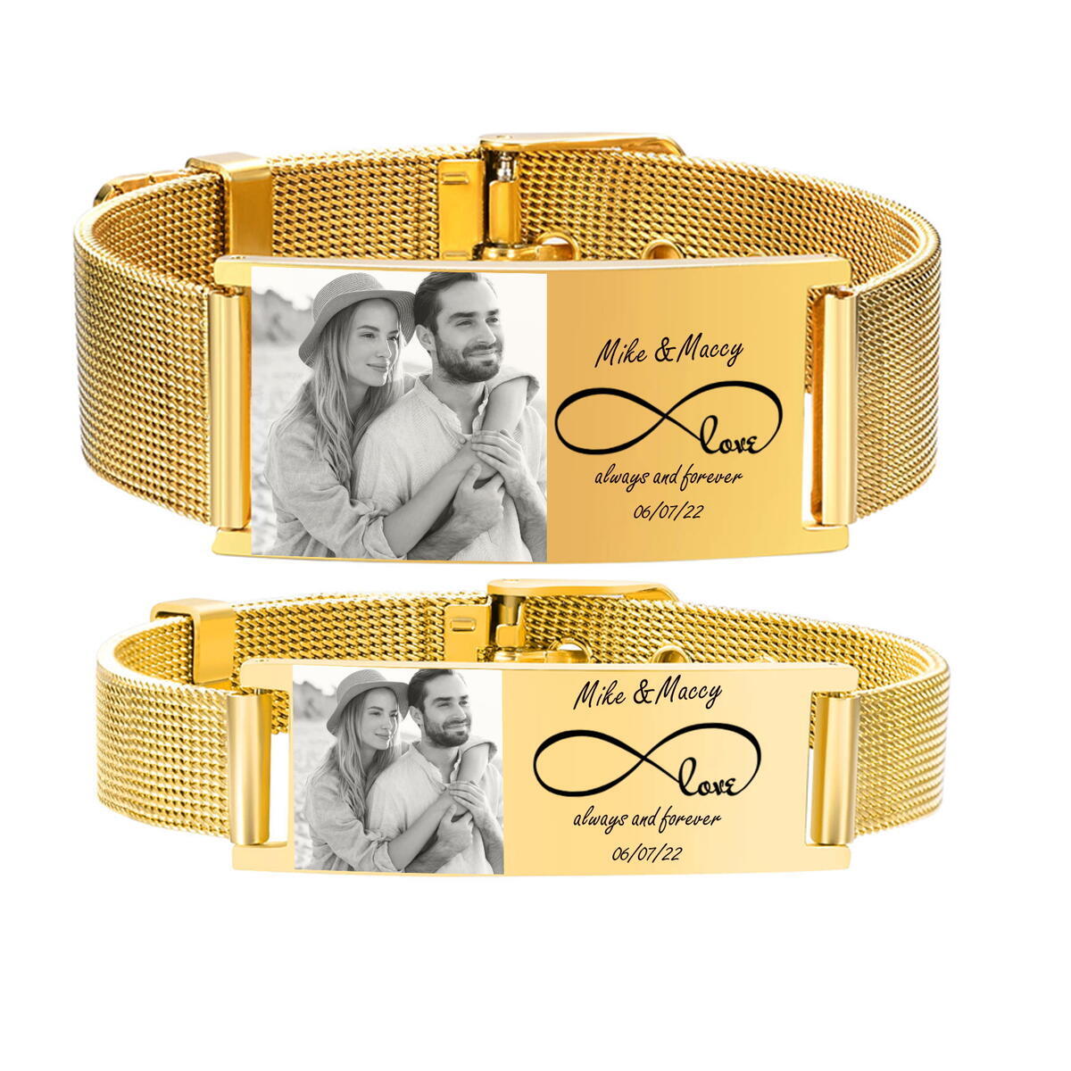 Personalized Photo Bracelet, S – обзор и цена Mesh Stainless Strap