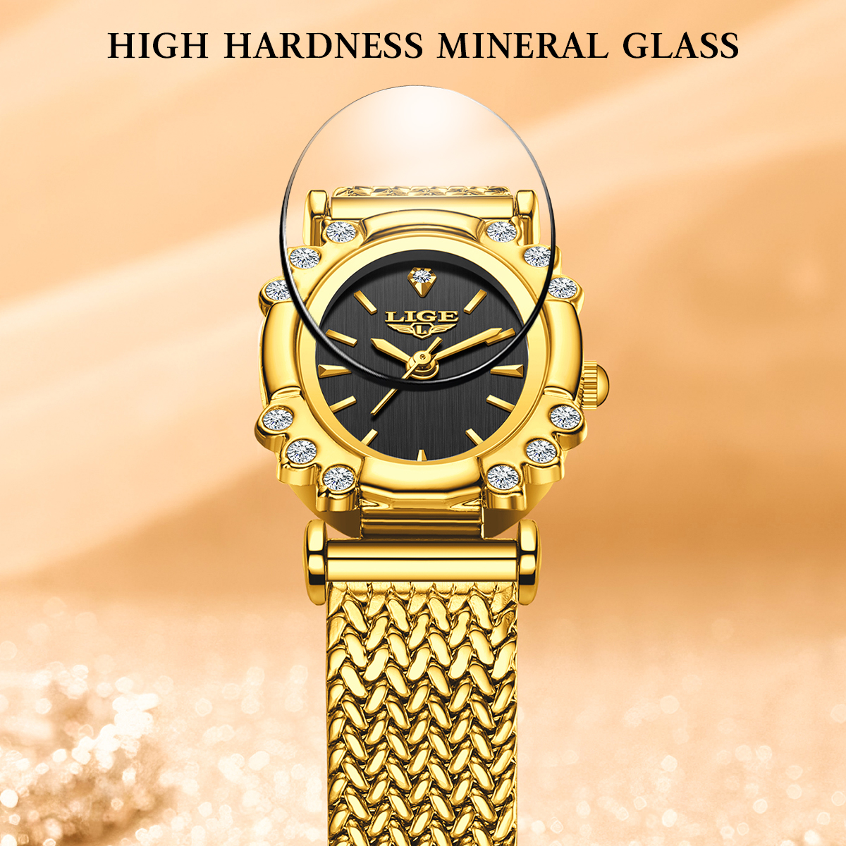 LIGE Elegant Quartz Watches fo – обзор и цена Mesh Stainless Strap