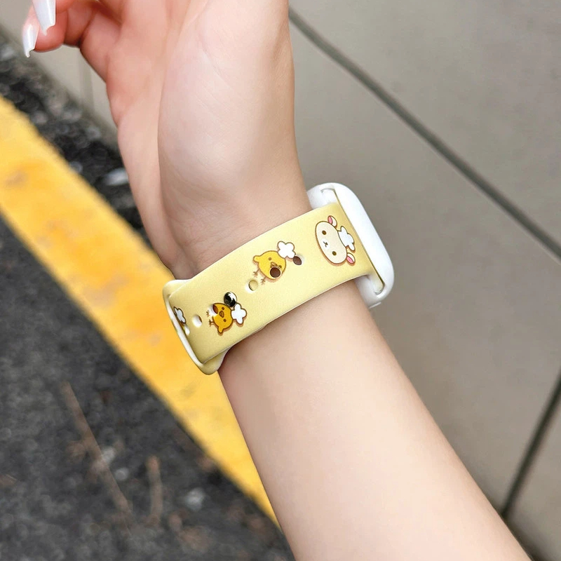 Cute Rilakkuma Print Silicone  – обзор и цена Apple Watch Band