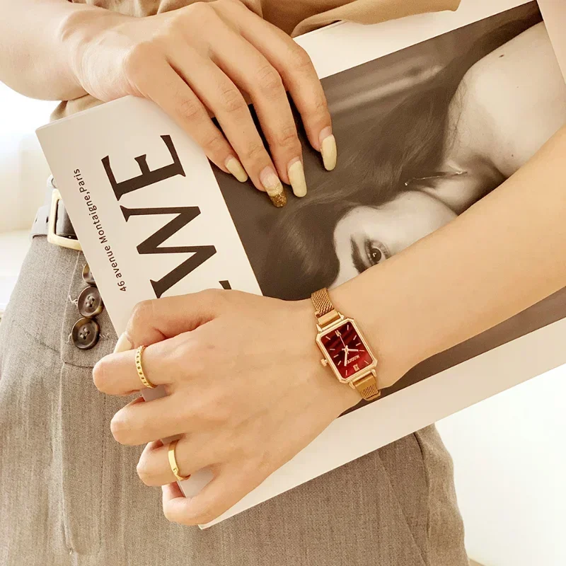 Women Watches Fashion Square L – обзор и цена Mesh Stainless Strap