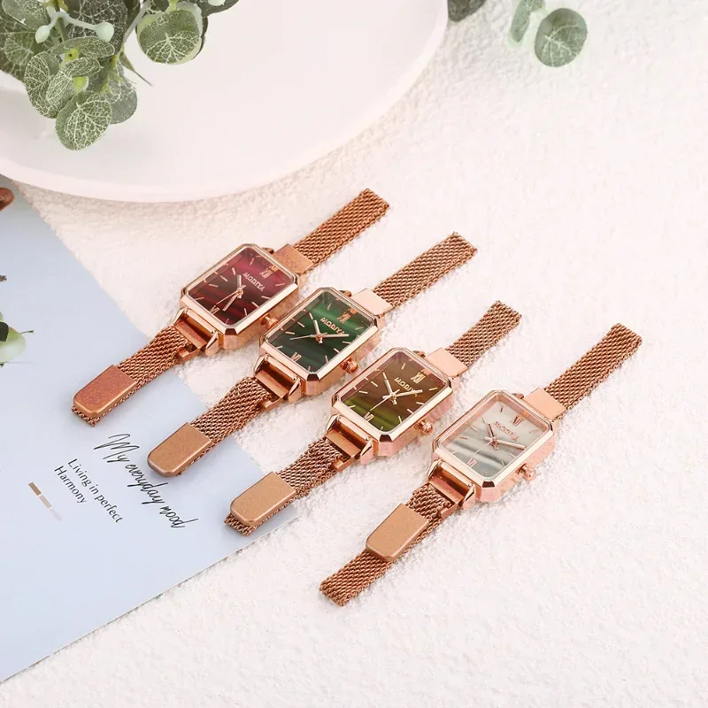 Women Watches Fashion Square L – обзор и цена Mesh Stainless Strap