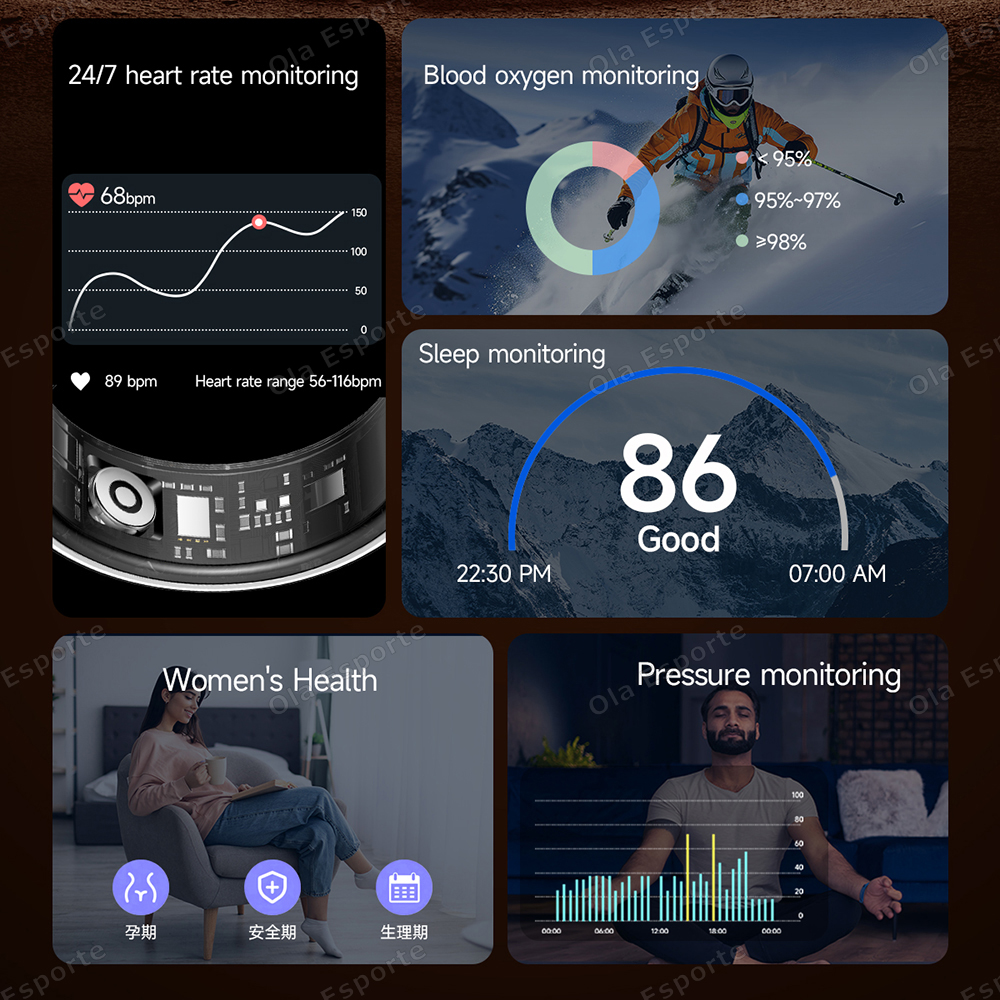 Newest Smart Ring Call Message – обзор и цена Smartwatch Health Watches For Women