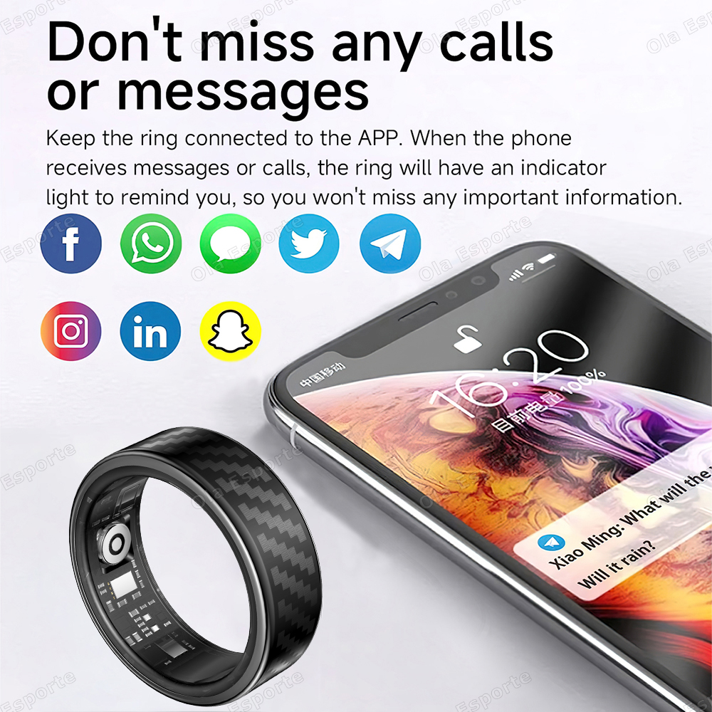 Newest Smart Ring Call Message – обзор и цена Smartwatch Health Watches For Women