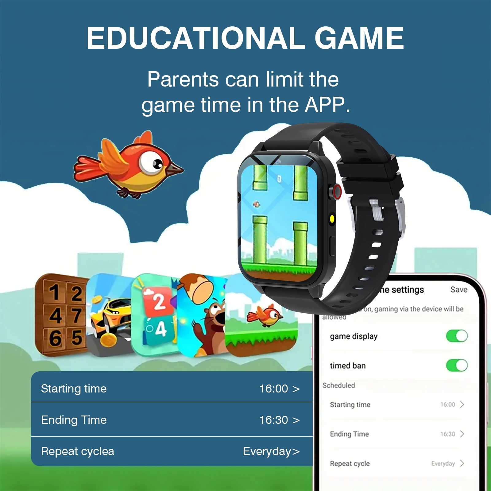 Kids′s Smart Watch 18 Games Ca – обзор и цена Smartwatch Watches For Girls