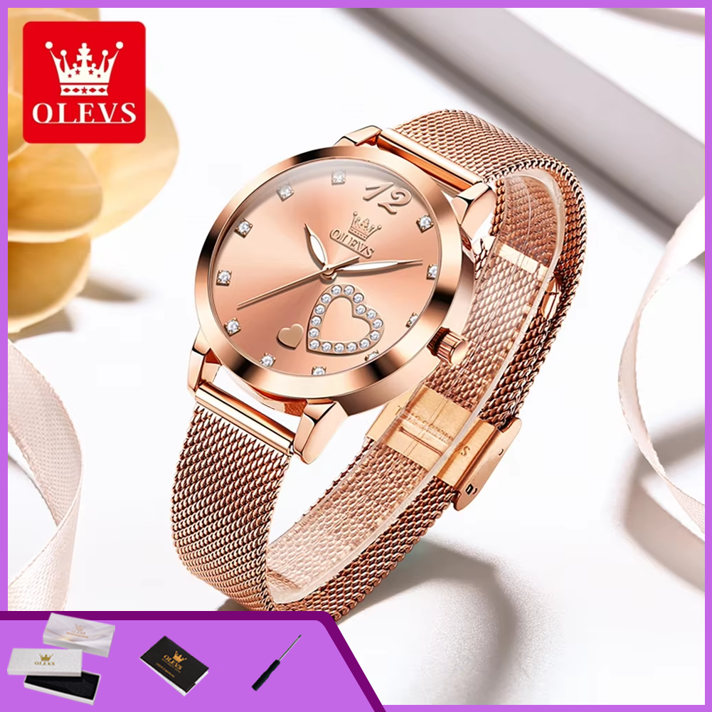OLEVS 5189 Quartz Watch for Wo – обзор и цена Mesh Stainless Strap