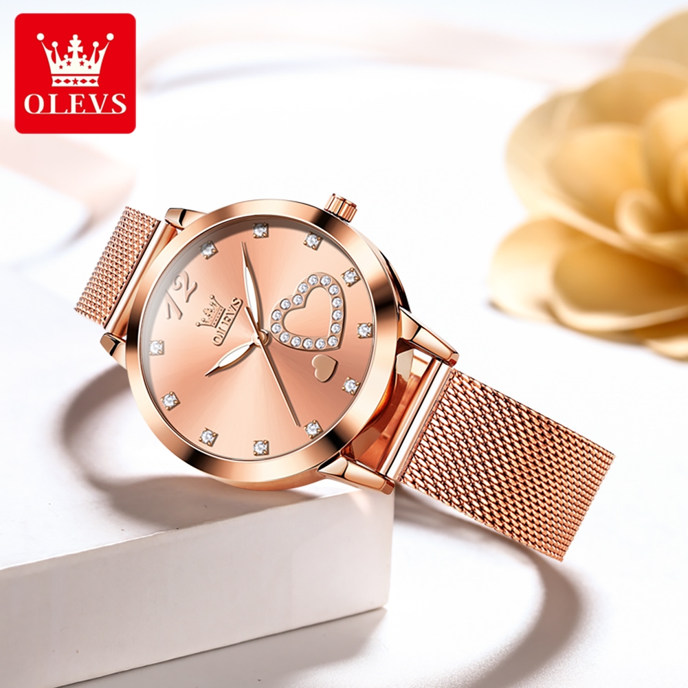 OLEVS 5189 Quartz Watch for Wo – обзор и цена Mesh Stainless Strap