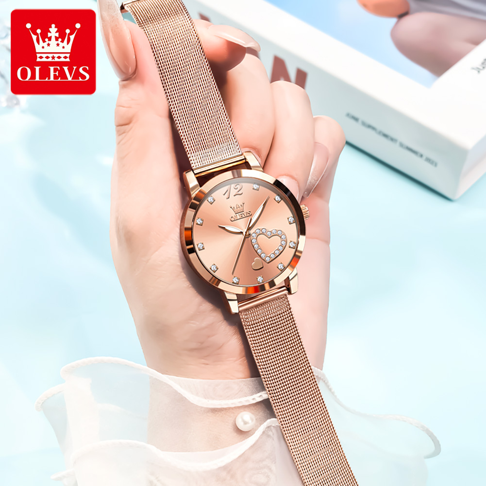 OLEVS 5189 Quartz Watch for Wo – обзор и цена Mesh Stainless Strap