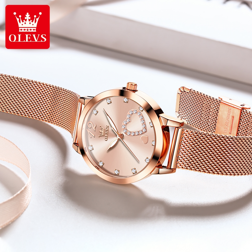 OLEVS 5189 Quartz Watch for Wo – обзор и цена Mesh Stainless Strap