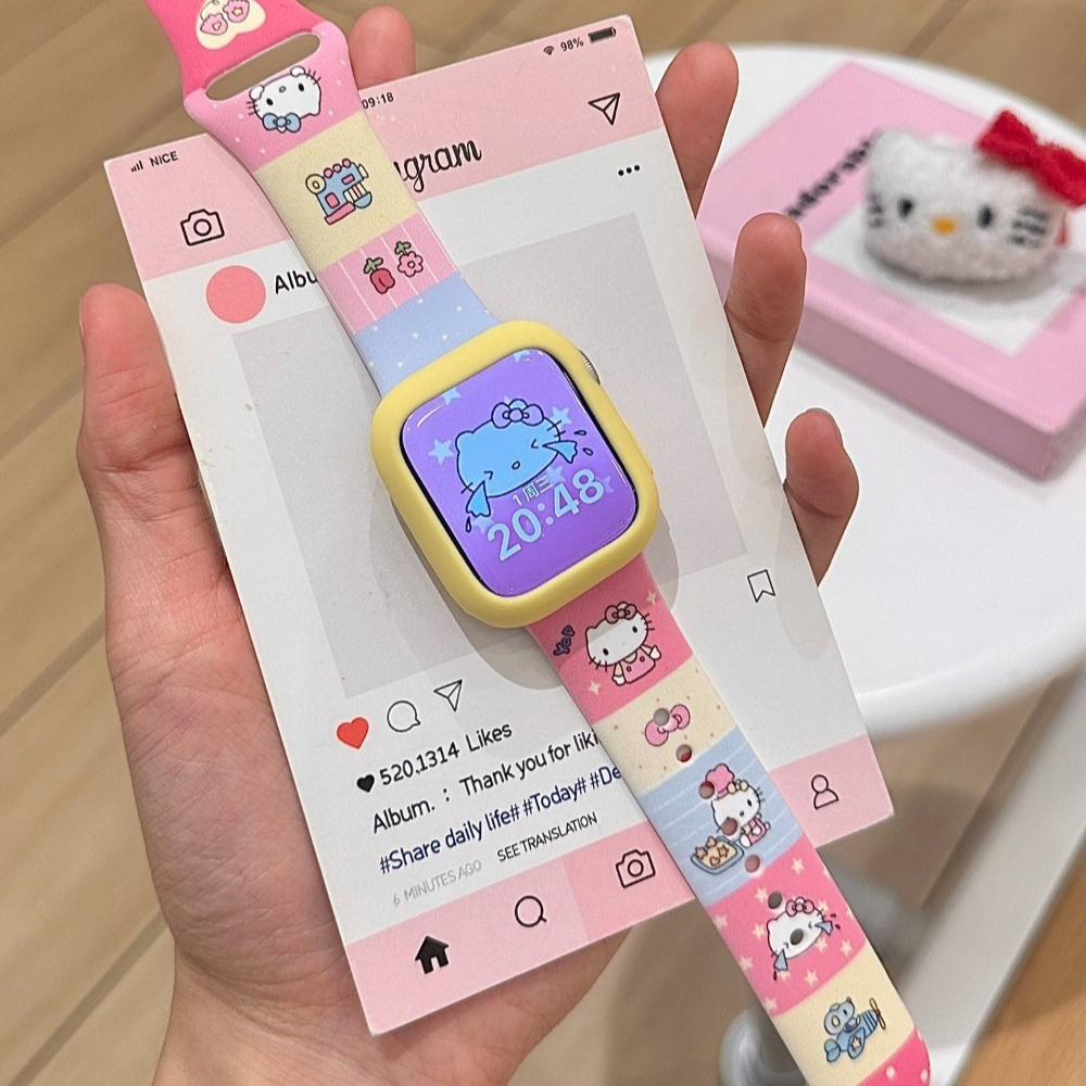 Anime Sanrio Lovely Kitty Sili – обзор и цена Apple Watch Band