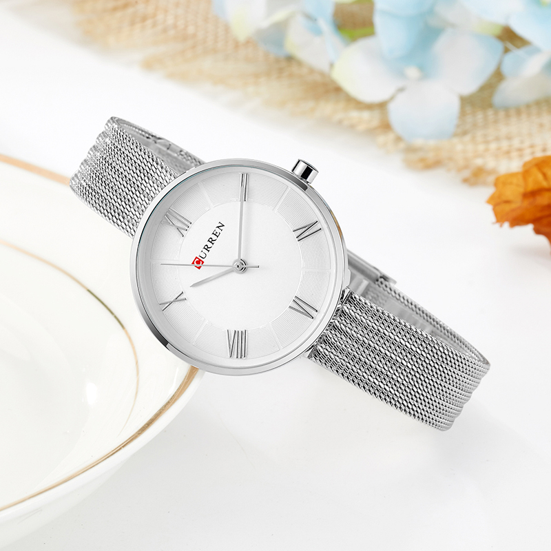 CURREN 9020 Small Dial Quartz  – обзор и цена Mesh Stainless Strap