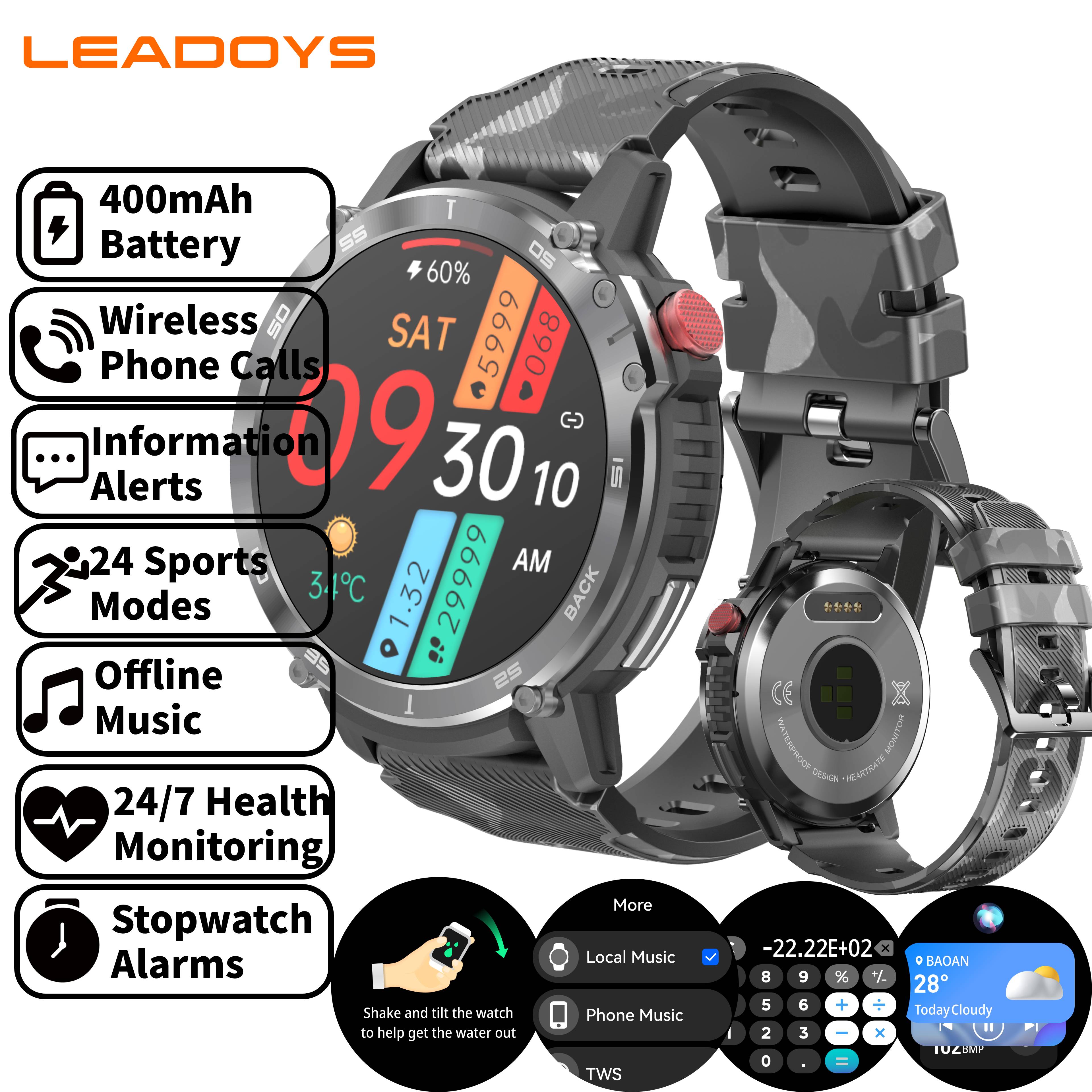 LEADOYS Smart Watch with Off-l – обзор и цена Smartwatch Online Watches For Men