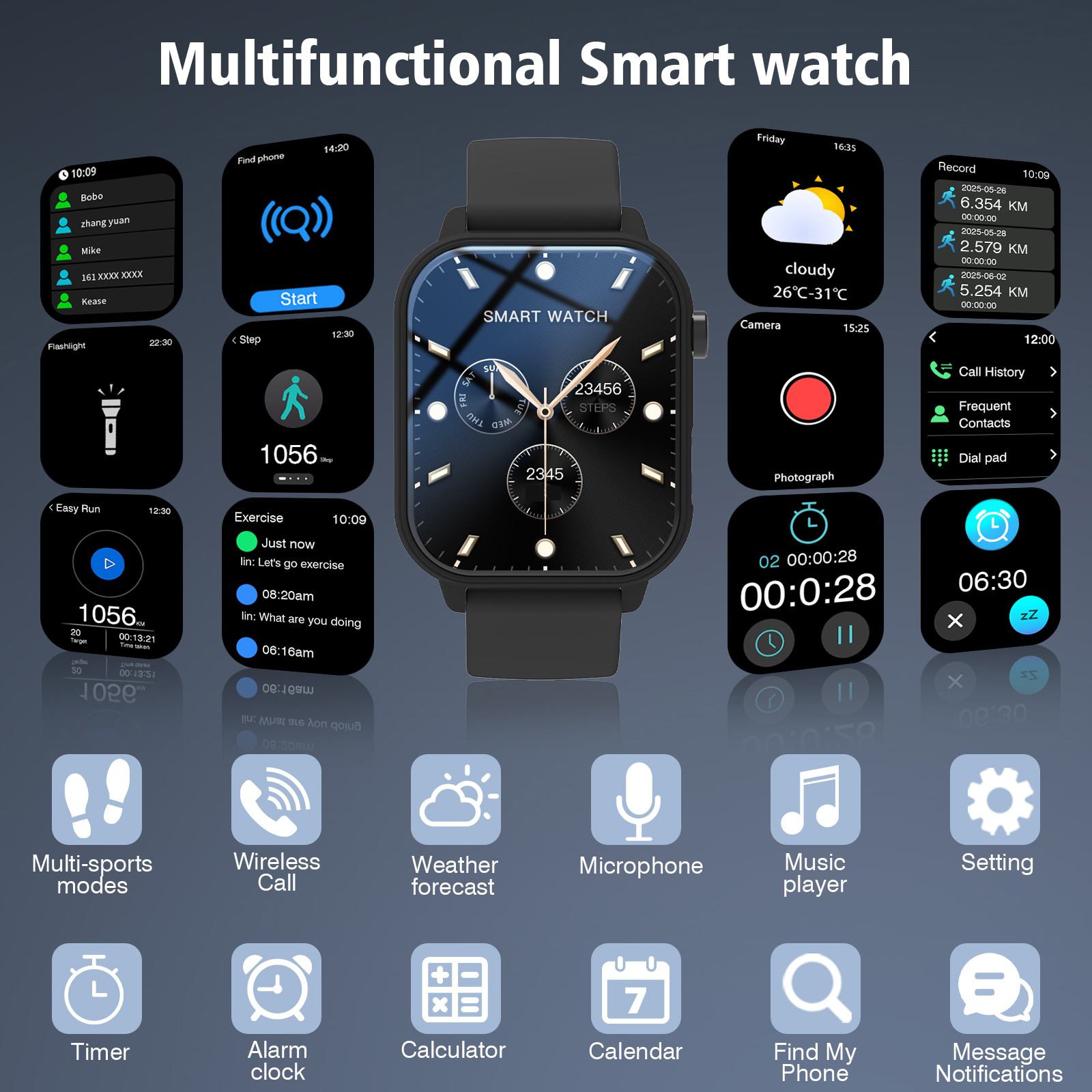 New Smartwatch for Men and Wom – обзор и цена Smartwatch Watches That Connect To Iphone