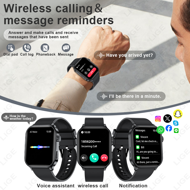 LIGE Original Brand Smart Watc – обзор и цена Smartwatch Branded Watches For Women